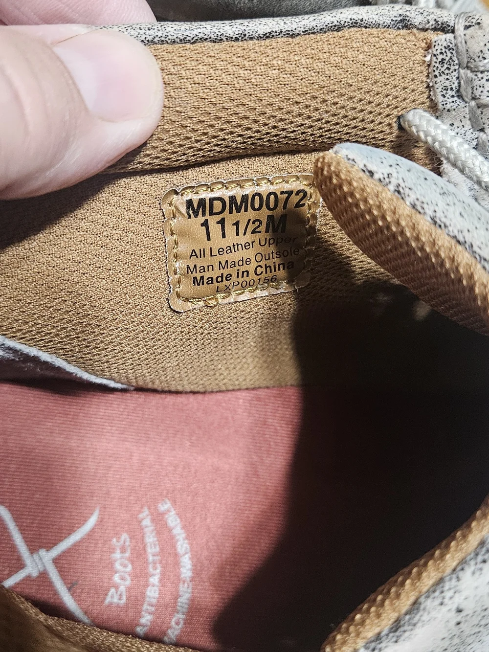 Twisted X Men's Suede Moc Toe Shoes in Light Gray